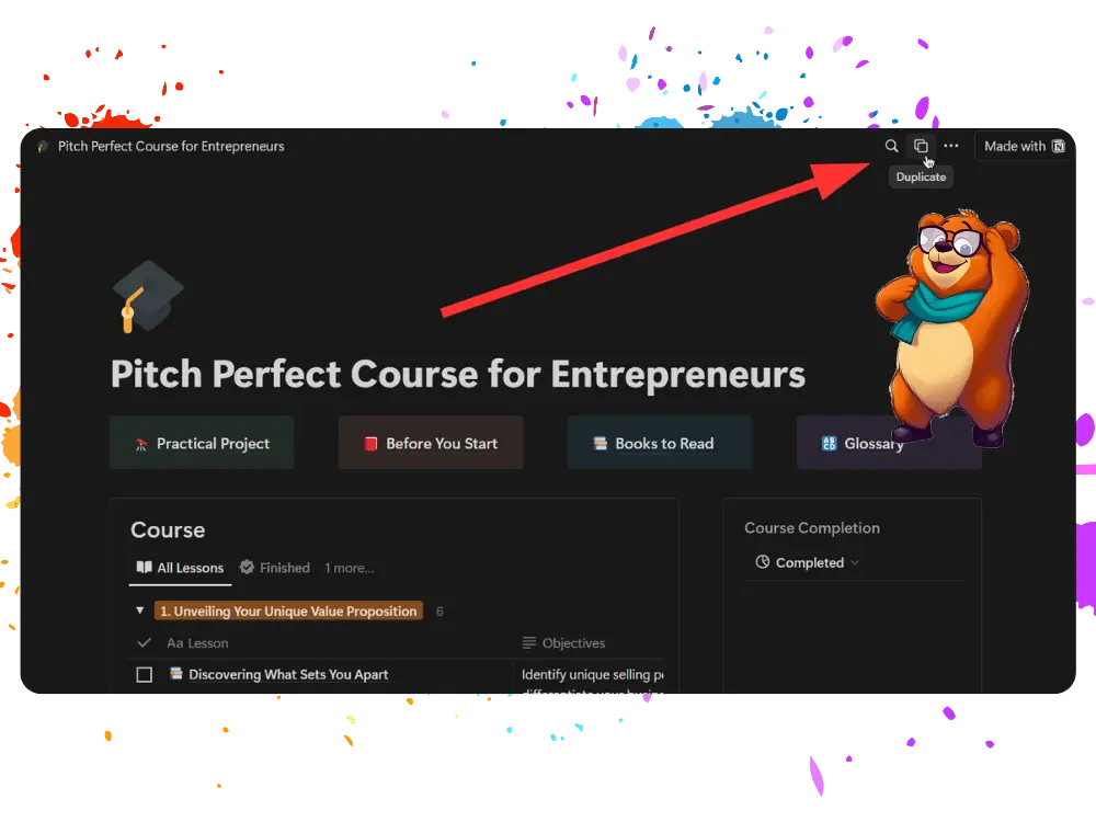 Accessing Your Course in Notion